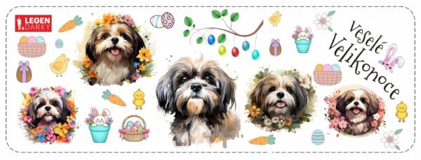 Dekorace na vajíčka - Shih-tzu - Image 2