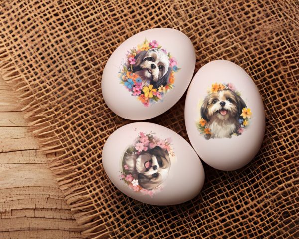 Dekorace na vajíčka - Shih-tzu